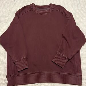 Aerie maroon/burgundy crewneck, size L